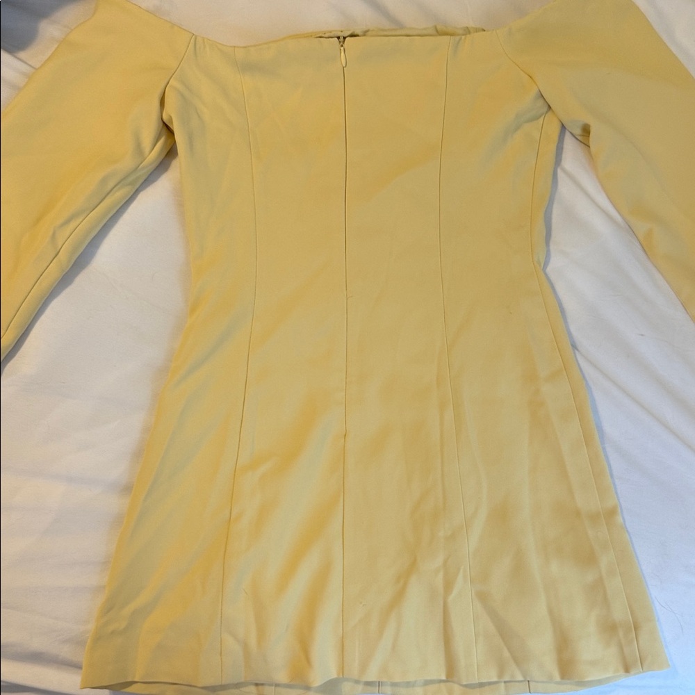 Peppermayo Yellow Off-Shoulder Mini Dress - Picture 4 of 4